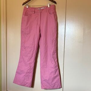 Vintage FERA Pink Ski Pants Size 12 R Outdoor Sporty Activewear Snowboard
